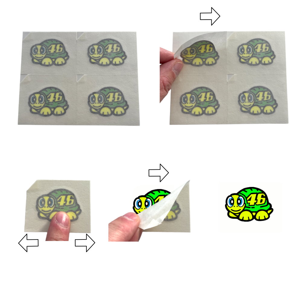Instructions Installation guide for Valentino_Rossi_Turtle_Sticker_Vinyl_2019_