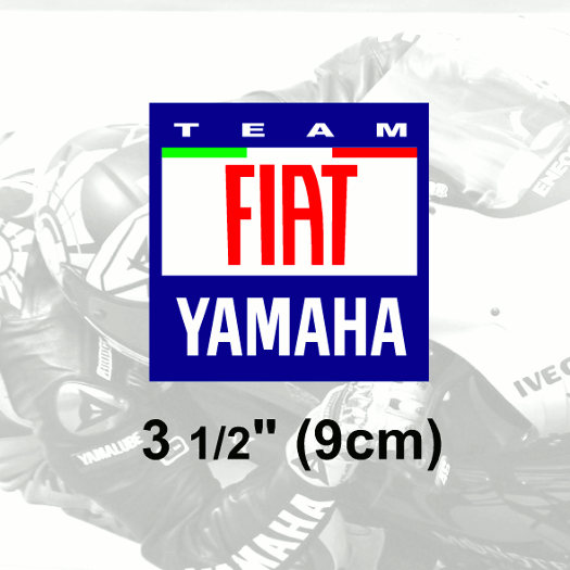 1 x FIAT YAMAHA Vinyl Sticker Decal 3.5" 9cm Aufkleber Autocollant pegatina