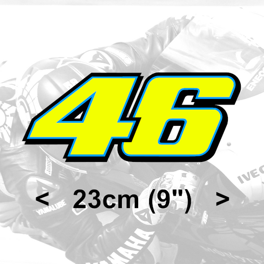 Picture of Valentino_Rossi_46_Sticker_Fluorescent_Neon_Yellow_Vinyl_23cm_2014