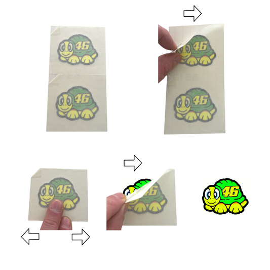 Picture of Valentino Rossi Sticker 5cm Turtle 2012
