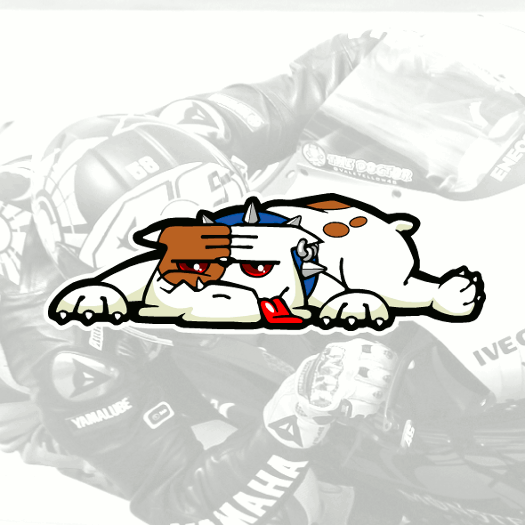 Valentino Rossi Sticker BullDog Vinyl decal #2 motogp dog Pegatina  Aufkleber